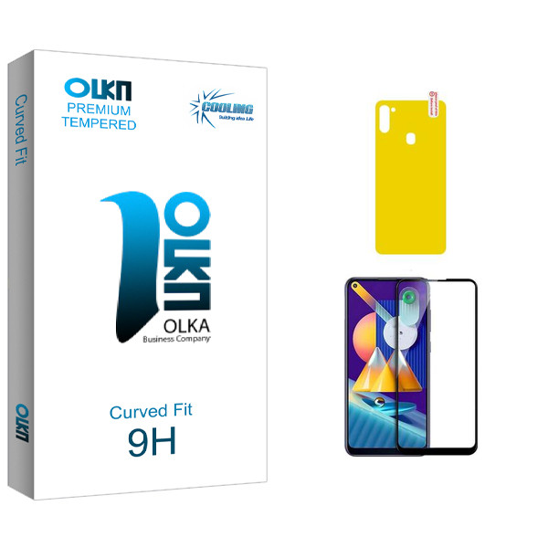 محافظ صفحه نمایش سرامیکی مات کولینگ مدل Olka Glass مناسب برای گوشی موبایل سامسونگ Galaxy M11 محافظ پشت گوشی