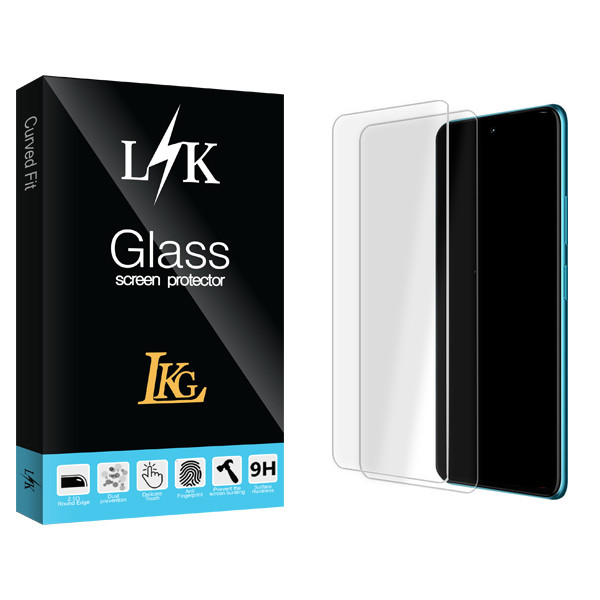 محافظ صفحه نمایش شیشه ای ال کا جی مدل LK Glass مناسب برای گوشی موبایل موتورولا EDGE 20 Pro بسته دو عددی