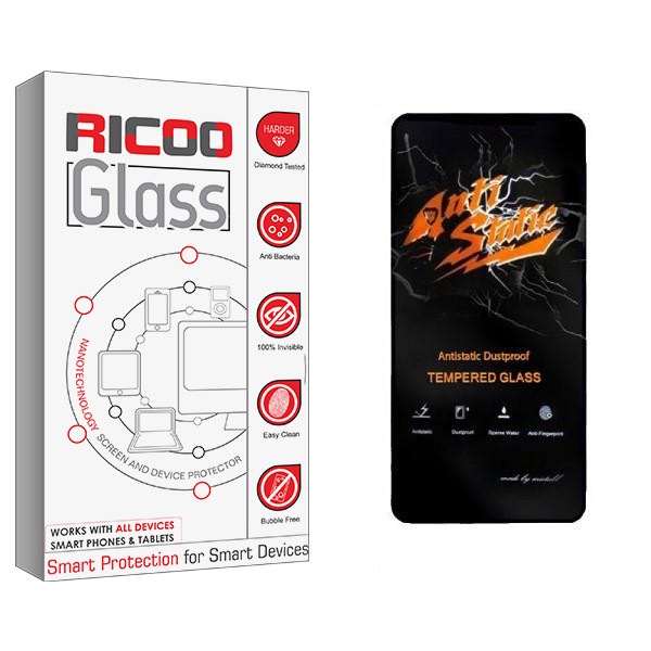 محافظ صفحه نمایش ریکو مدل RiC2 Anti Static مناسب برای گوشی موبایل اپل IPHONE 13