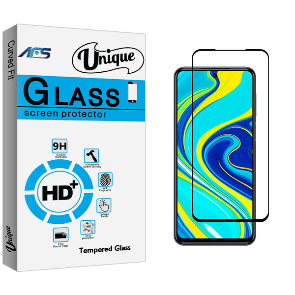 محافظ صفحه نمایش سرامیکی ای اف اس مدل Unique Glass مناسب برای گوشی موبایل شیائومی Redmi Note 9 Pro