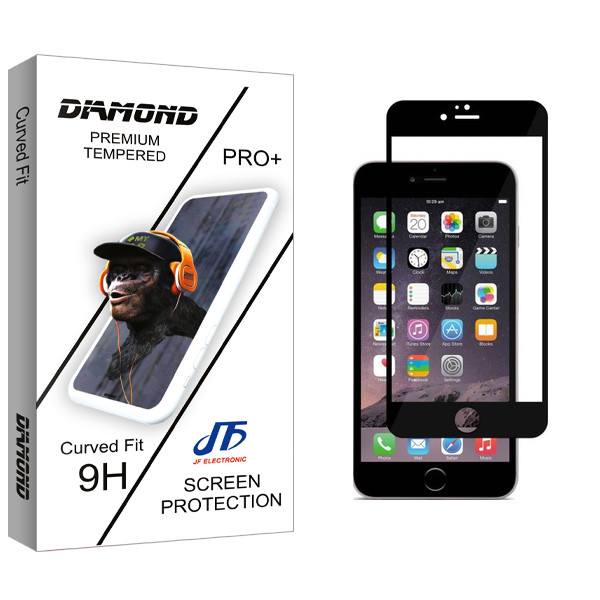 محافظ صفحه نمایش شیشه ای جی اف مدل Diamond glass مناسب برای گوشی موبایل اپل iphone 6/6s