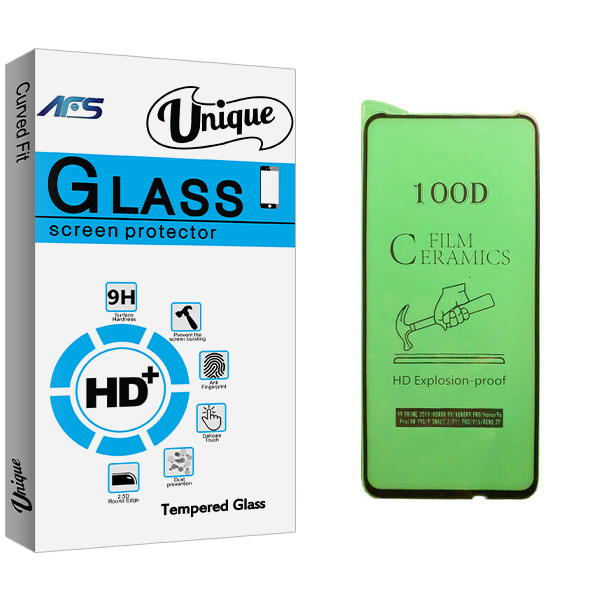 محافظ صفحه نمایش سرامیکی ای اف اس مدل Unique Glass مناسب برای گوشی موبایل آنر 9X