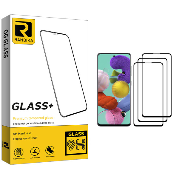 محافظ صفحه نمایش راندیکا مدل GLD مناسب برای گوشی موبایل سامسونگ Galaxy A51 بسته سه عددی