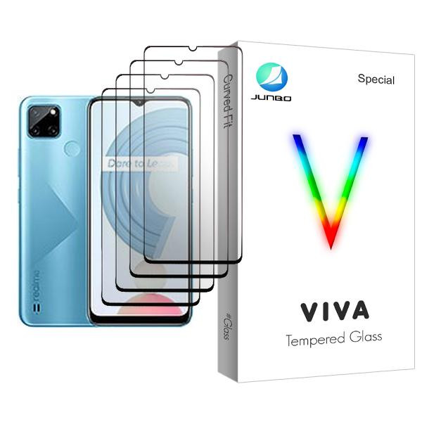 محافظ صفحه نمایش جانبو مدل Viva Glass MIX004 مناسب برای گوشی موبایل ریلمی C21Y بسته چهار عددی