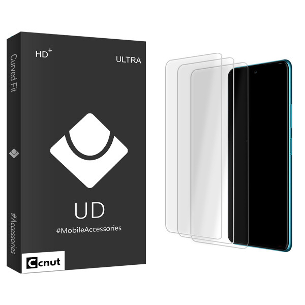 محافظ صفحه نمایش شیشه ای کوکونات مدل UDB Ultra MIX مناسب برای گوشی موبایل شیائومی Poco F4 5G بسته سه عددی