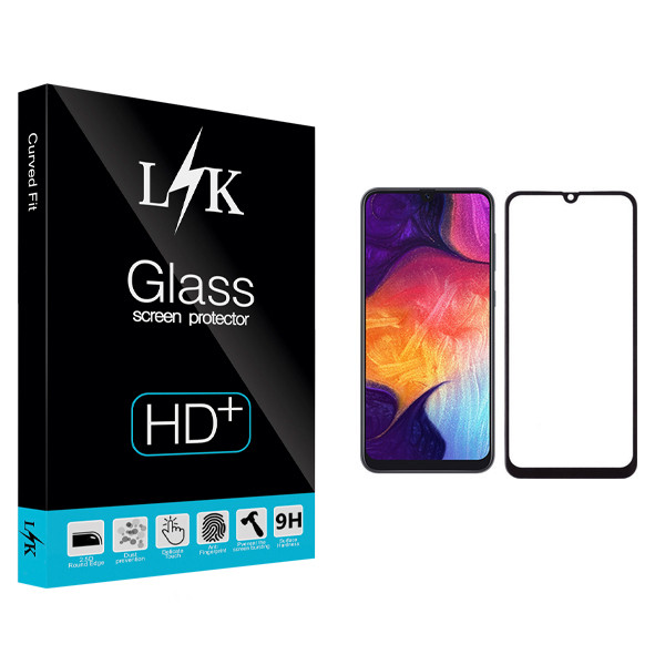 محافظ صفحه نمایش ال کی مدل Hard glass مناسب برای گوشی موبایل سامسونگ Galaxy A50