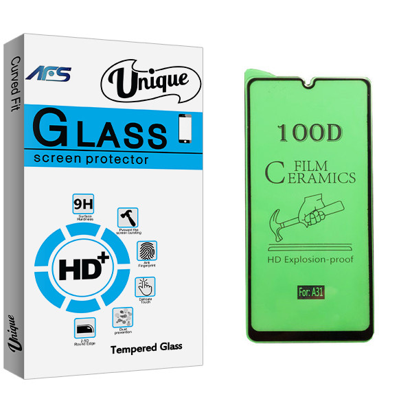 محافظ صفحه نمایش سرامیکی ای اف اس مدل Unique Glass مناسب برای گوشی موبایل سامسونگ Galaxy A31