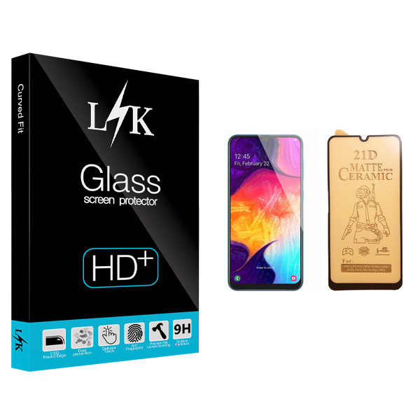 محافظ صفحه نمایش سرامیکی ال کی مدل +LITE مناسب برای گوشی موبایل سامسونگ Galaxy A50