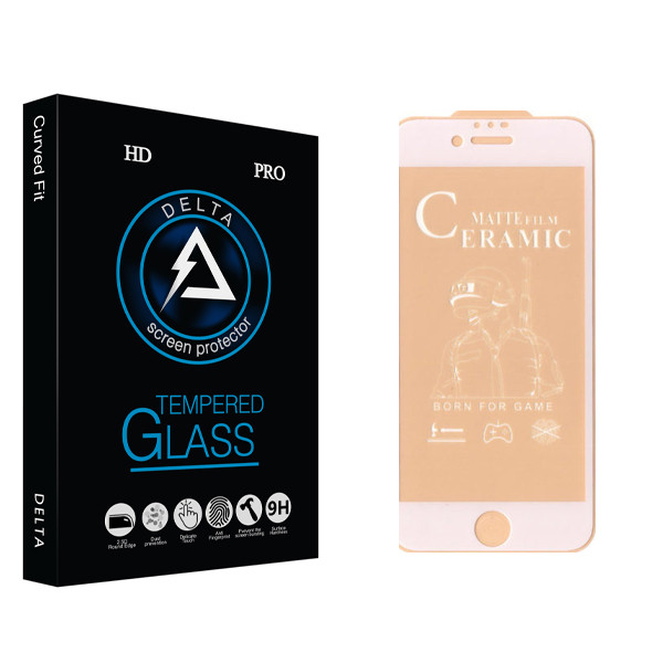 محافظ صفحه نمایش سرامیکی  دلتا مدل HD مناسب برای گوشی موبایل اپل Iphone 6 / 6S / 7 / 8 / SE 2020
