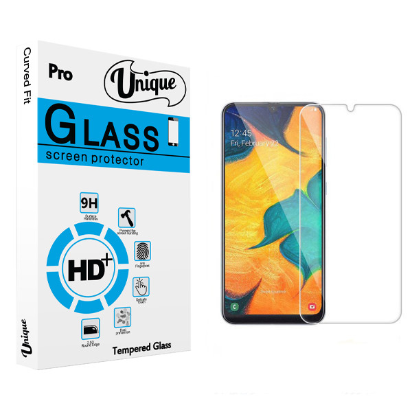 محافظ صفحه نمایش شیشه ای يونيک مدل +Clear مناسب برای گوشی موبایل سامسونگ Galaxy A70