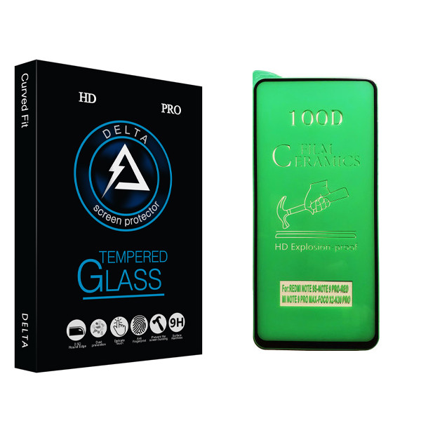 محافظ صفحه نمایش سرامیکی دلتا مدل HD مناسب برای گوشی موبایل شیائومی Redmi Note 9 Pro