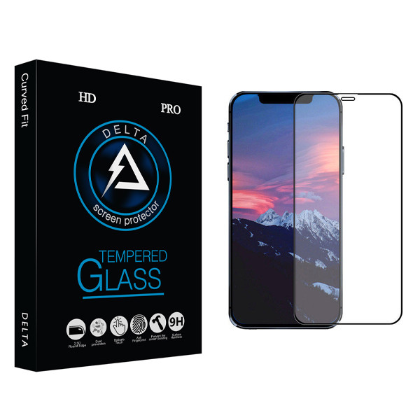 محافظ صفحه نمایش سرامیکی دلتا مدل Fit مناسب برای گوشی موبایل اپل iPhone 12 / 12 Pro