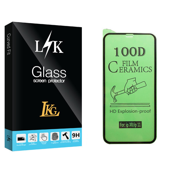 محافظ صفحه نمایش سرامیکی ال کا جی مدل LK Glass مناسب برای گوشی موبایل اپل iPhone 11