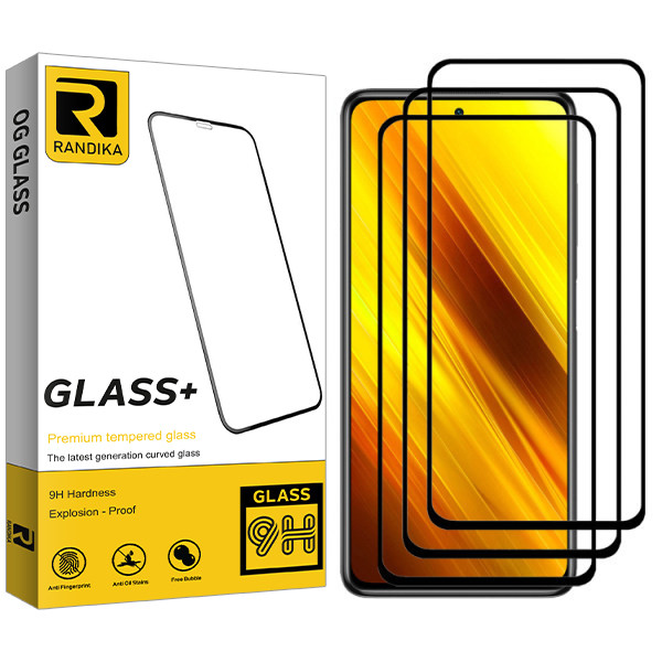 محافظ صفحه نمایش سرامیکی راندیکا مدل GLD مناسب برای گوشی موبایل شیائومی Redmi Poco X3 بسته سه عددی