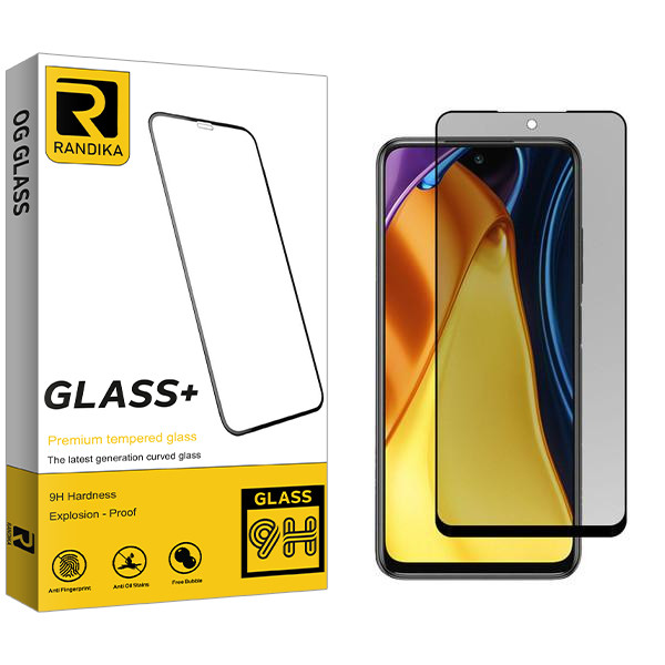 محافظ صفحه نمایش حریم شخصی راندیکا مدل RK مناسب برای گوشی موبایل شیائومی Poco M3 Pro 4G