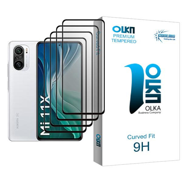 محافظ صفحه نمایش کولینگ مدل Olka Glass MIX004 مناسب برای گوشی موبایل شیائومی Mi 11X بسته چهار عددی
