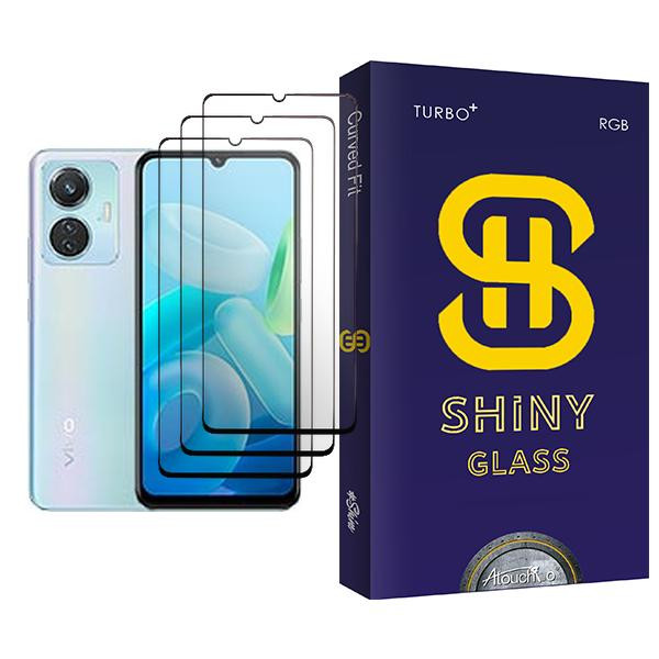 محافظ صفحه نمایش سرامیکی آتوچبو مدل Shiny Glass3 مناسب برای گوشی موبایل ویوو Y55 بسته سه عددی