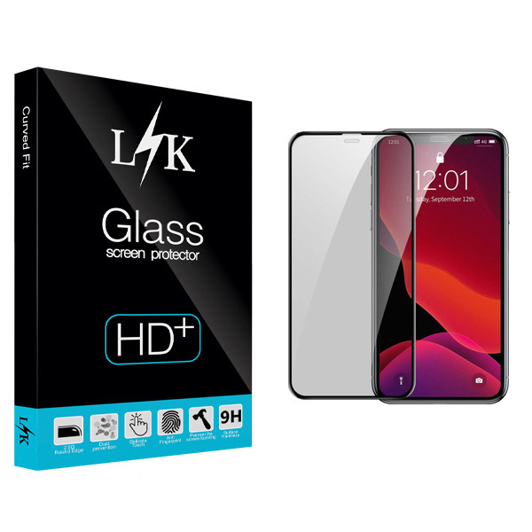 محافظ صفحه نمایش سرامیکی ال کی مدل Hard glass مناسب برای گوشی موبایل اپل iPhone 12 Pro Max