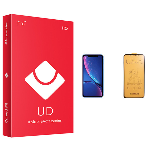 محافظ صفحه نمایش سرامیکی یو دی مدل +PRO مناسب برای گوشی موبایل اپل iPhone XR