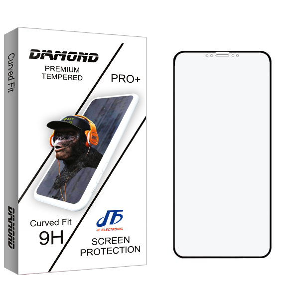محافظ صفحه نمایش سرامیکی مات جی اف مدل Diamond مناسب برای گوشی موبایل اپل iPhone 12 / 12 Pro