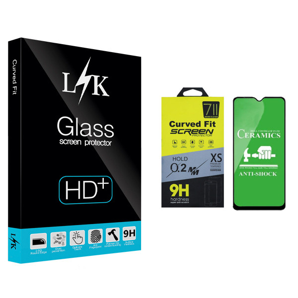 محافظ صفحه نمایش سرامیکی ال کی مدل +HD مناسب برای گوشی موبایل سامسونگ Galaxy A50/A50S/A30/A30S