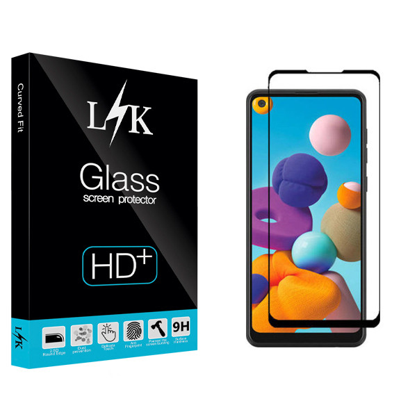 محافظ صفحه نمایش ال کی مدل Hard glass مناسب برای گوشی موبایل سامسونگ Galaxy A21s