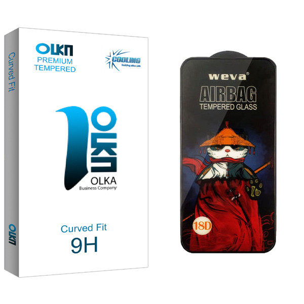 محافظ صفحه نمایش شیشه ای کولینگ مدل Olka Glass_Airbag مناسب برای گوشی موبایل شیائومی Redmi Note 9T