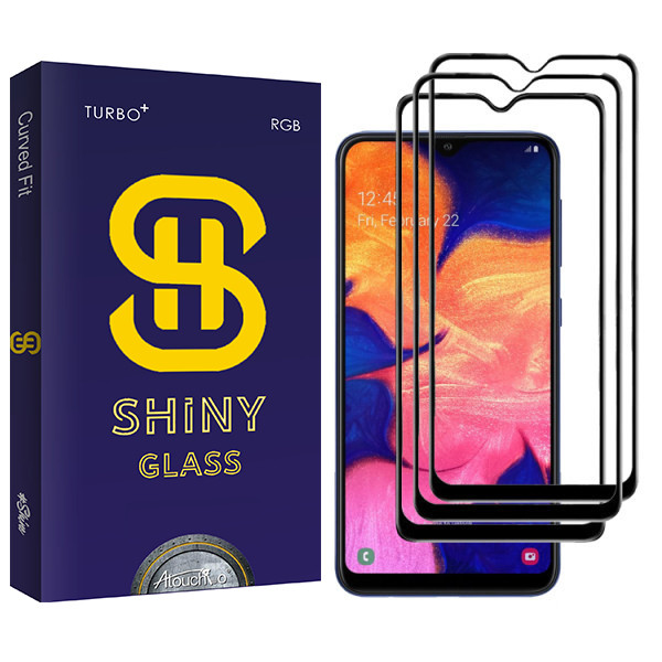 محافظ صفحه نمایش آتوچبو مدل Shiny Glass مناسب برای گوشی موبایل سامسونگ Galaxy M10 بسته سه عددی